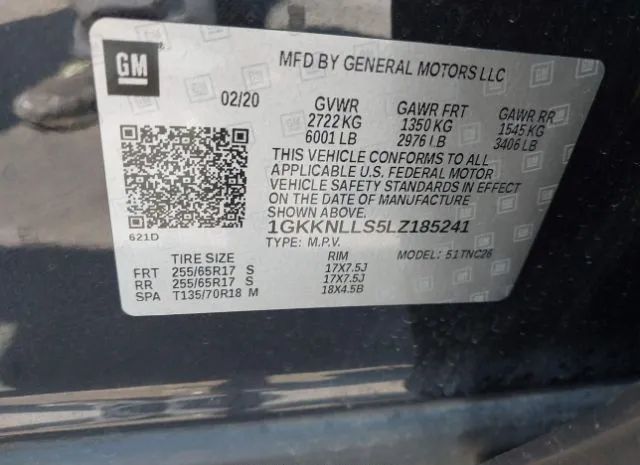 Photo 8 VIN: 1GKKNLLS5LZ185241 - GMC ACADIA 