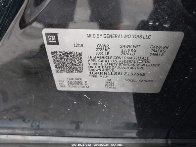 Photo 8 VIN: 1GKKNLLS6LZ157562 - GMC ACADIA 