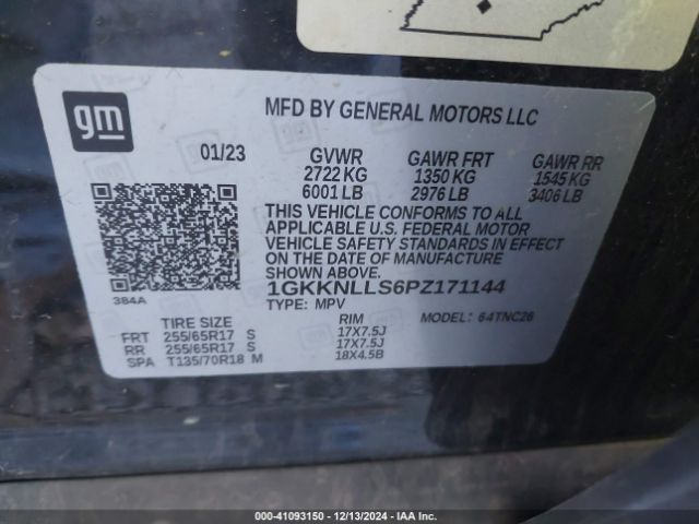 Photo 8 VIN: 1GKKNLLS6PZ171144 - GMC ACADIA 