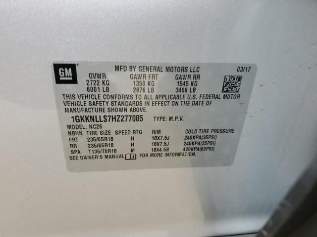 Photo 12 VIN: 1GKKNLLS7HZ277085 - GMC ACADIA SLE 