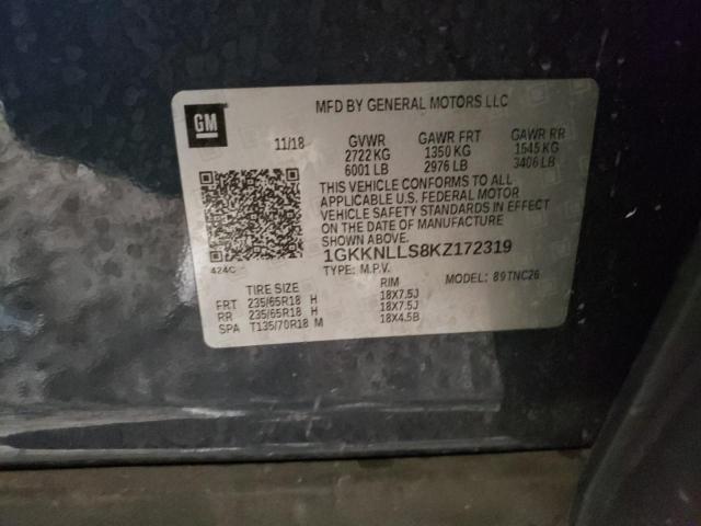 Photo 13 VIN: 1GKKNLLS8KZ172319 - GMC ACADIA SLE 