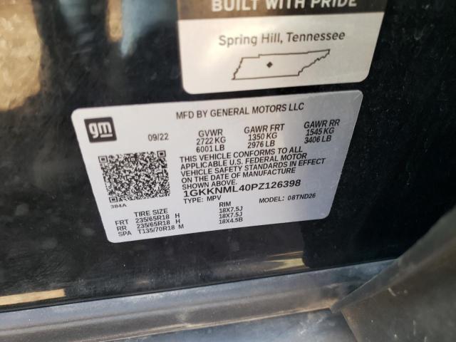 Photo 11 VIN: 1GKKNML40PZ126398 - GMC ACADIA SLT 