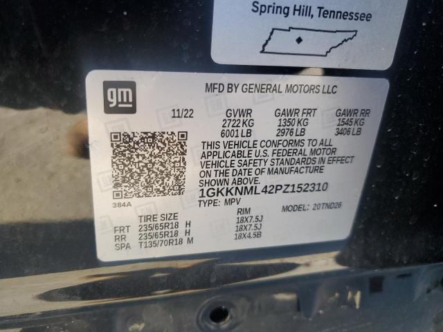 Photo 12 VIN: 1GKKNML42PZ152310 - GMC ACADIA SLT 