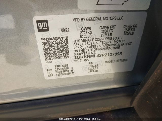 Photo 8 VIN: 1GKKNML43PZ127898 - GMC ACADIA 