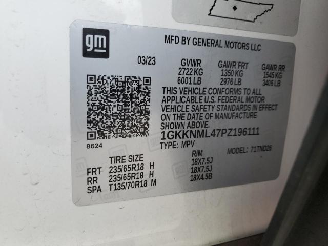 Photo 12 VIN: 1GKKNML47PZ196111 - GMC ACADIA 