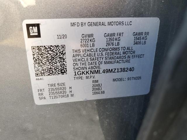 Photo 12 VIN: 1GKKNML49MZ138240 - GMC ACADIA SLT 