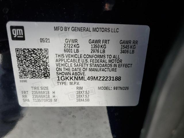 Photo 12 VIN: 1GKKNML49MZ223188 - GMC ACADIA 