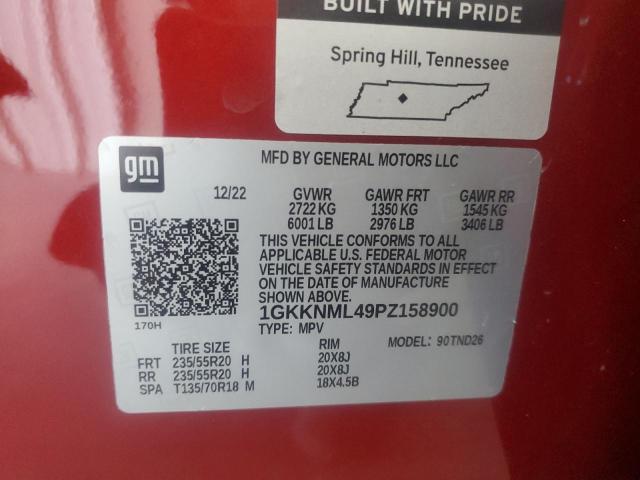 Photo 12 VIN: 1GKKNML49PZ158900 - GMC ACADIA SLT 