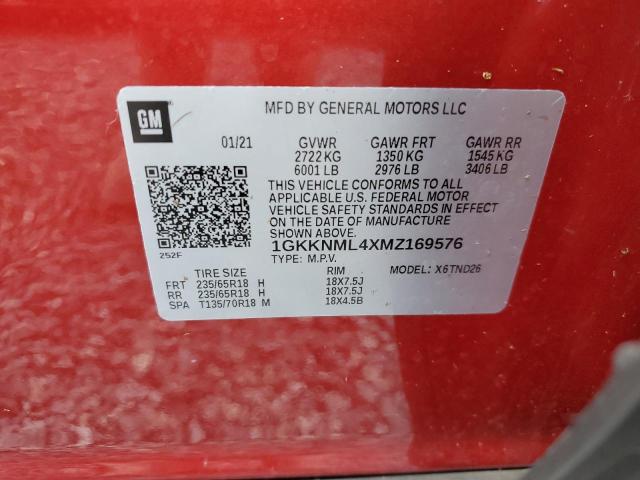 Photo 13 VIN: 1GKKNML4XMZ169576 - GMC ACADIA SLT 