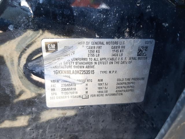 Photo 9 VIN: 1GKKNMLA0HZ253515 - GMC ACADIA SLT 