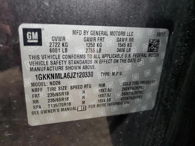 Photo 11 VIN: 1GKKNMLA6JZ120330 - GMC ACADIA 