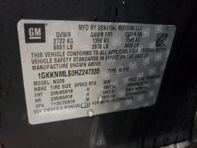 Photo 12 VIN: 1GKKNMLS0HZ247335 - GMC ACADIA SLT 