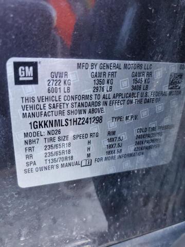 Photo 12 VIN: 1GKKNMLS1HZ241298 - GMC ACADIA 