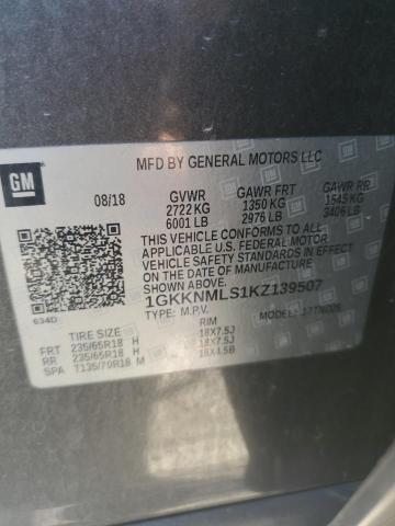 Photo 12 VIN: 1GKKNMLS1KZ139507 - GMC ACADIA SLT 