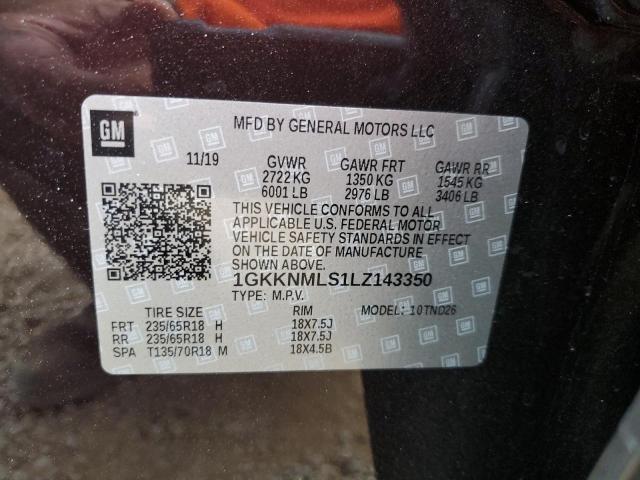 Photo 9 VIN: 1GKKNMLS1LZ143350 - GMC ACADIA SLT 