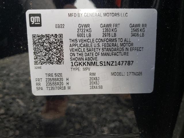 Photo 12 VIN: 1GKKNMLS1NZ147787 - GMC ACADIA SLT 