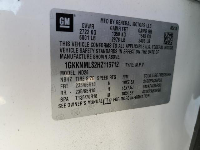 Photo 13 VIN: 1GKKNMLS2HZ115712 - GMC ACADIA 