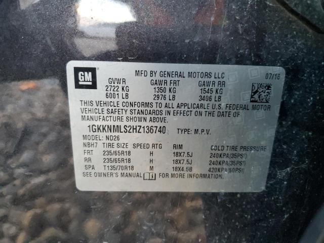 Photo 12 VIN: 1GKKNMLS2HZ136740 - GMC ACADIA 