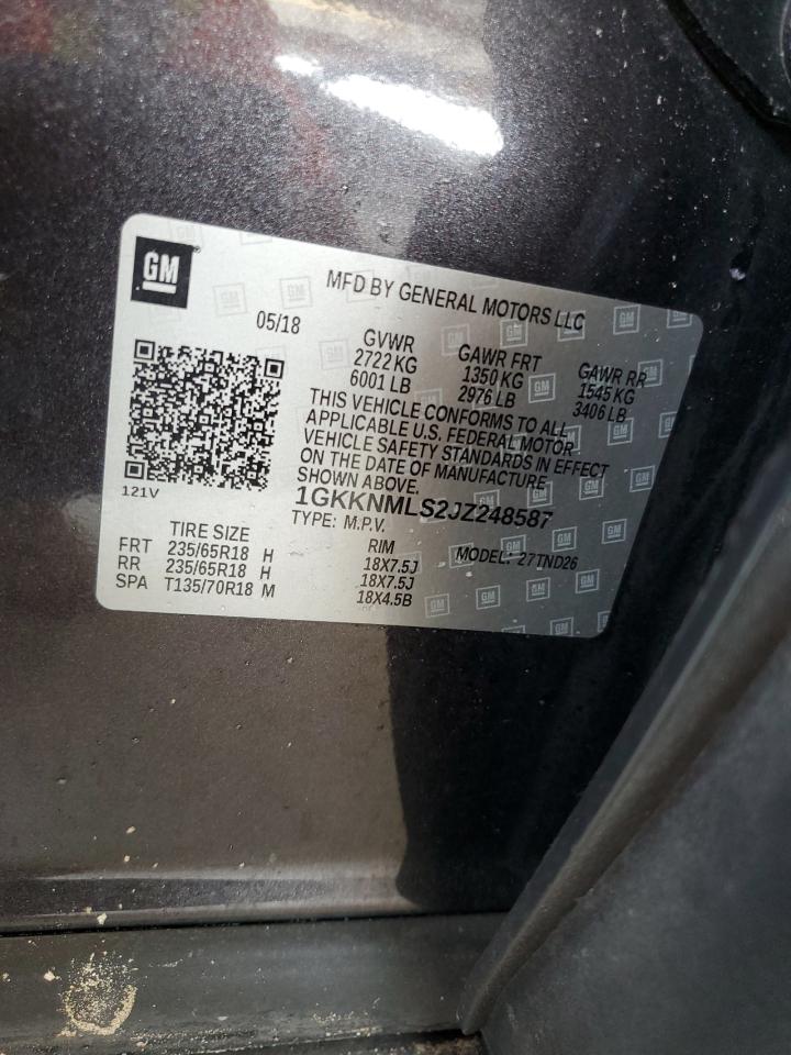 Photo 11 VIN: 1GKKNMLS2JZ248587 - GMC ACADIA 