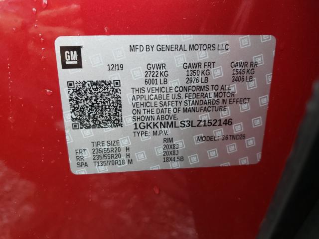 Photo 9 VIN: 1GKKNMLS3LZ152146 - GMC ACADIA SLT 