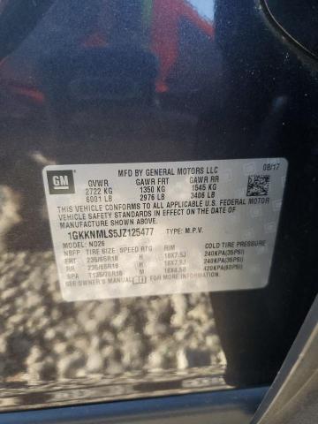 Photo 12 VIN: 1GKKNMLS5JZ125477 - GMC ACADIA SLT 