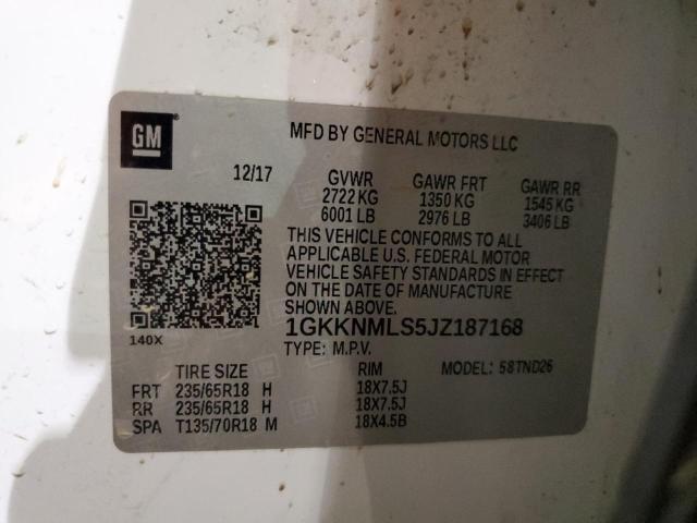 Photo 12 VIN: 1GKKNMLS5JZ187168 - GMC ACADIA SLT 