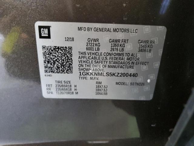 Photo 12 VIN: 1GKKNMLS5KZ200440 - GMC ACADIA SLT 