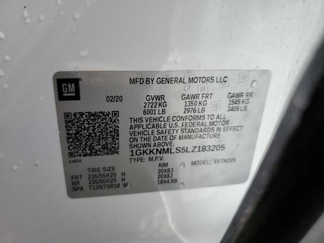 Photo 12 VIN: 1GKKNMLS5LZ183205 - GMC ACADIA SLT 