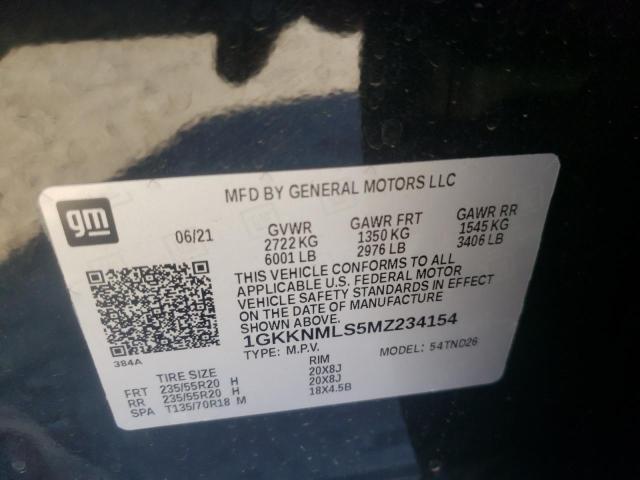 Photo 11 VIN: 1GKKNMLS5MZ234154 - GMC ACADIA 