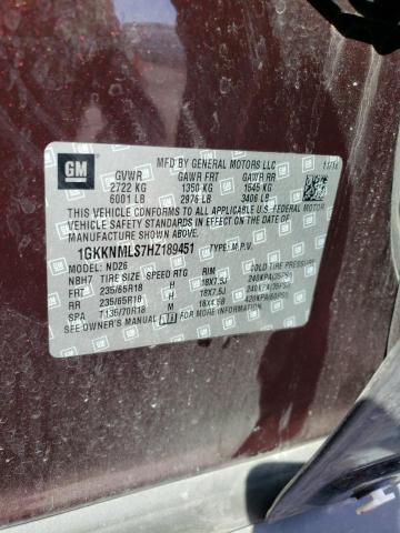 Photo 9 VIN: 1GKKNMLS7HZ189451 - GMC ACADIA SLT 