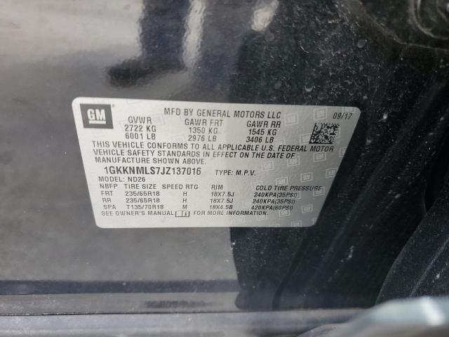 Photo 12 VIN: 1GKKNMLS7JZ137016 - GMC ACADIA SLT 