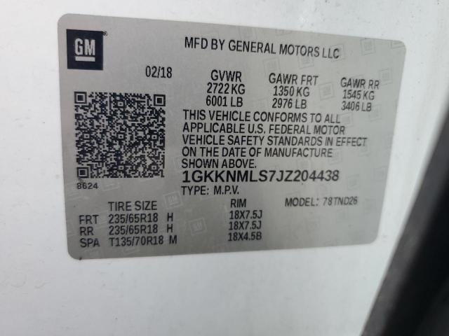 Photo 12 VIN: 1GKKNMLS7JZ204438 - GMC ACADIA 