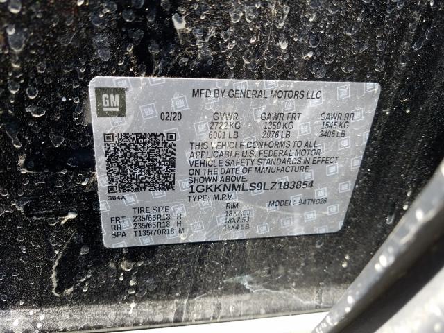 Photo 9 VIN: 1GKKNMLS9LZ183854 - GMC ACADIA SLT 