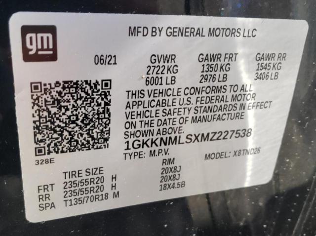 Photo 9 VIN: 1GKKNMLSXMZ227538 - GMC ACADIA SLT 