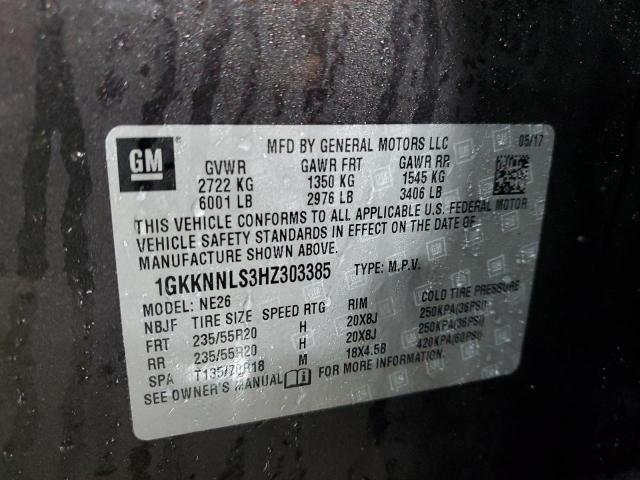 Photo 11 VIN: 1GKKNNLS3HZ303385 - GMC ACADIA 