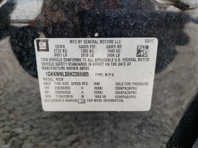 Photo 9 VIN: 1GKKNNLS6HZ268065 - GMC ACADIA 