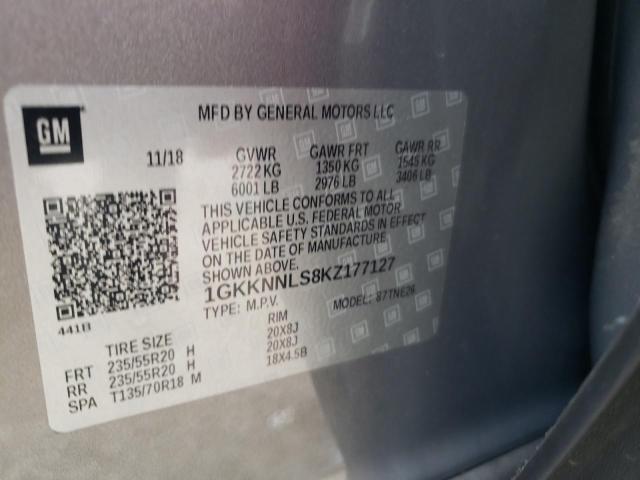 Photo 12 VIN: 1GKKNNLS8KZ177127 - GMC ACADIA SLT 