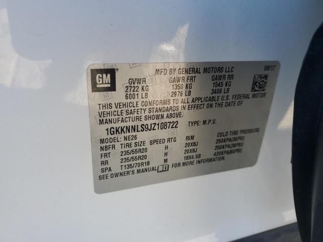 Photo 13 VIN: 1GKKNNLS9JZ108722 - GMC ACADIA SLT 