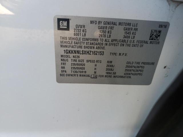 Photo 12 VIN: 1GKKNNLSXHZ162153 - GMC ACADIA SLT 