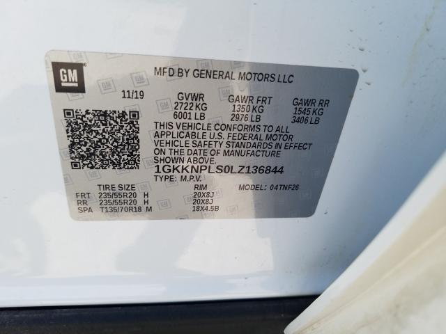 Photo 9 VIN: 1GKKNPLS0LZ136844 - GMC ACADIA DEN 