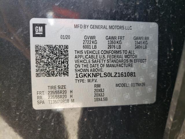 Photo 9 VIN: 1GKKNPLS0LZ161081 - GMC ACADIA DEN 