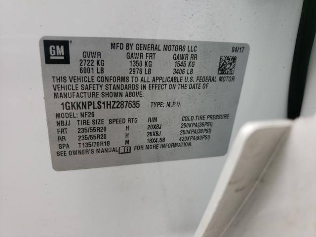 Photo 9 VIN: 1GKKNPLS1HZ287635 - GMC ACADIA DEN 