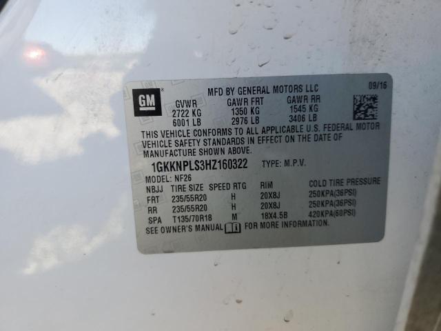 Photo 12 VIN: 1GKKNPLS3HZ160322 - GMC ACADIA DEN 