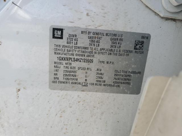 Photo 12 VIN: 1GKKNPLS4HZ123909 - GMC ACADIA DEN 