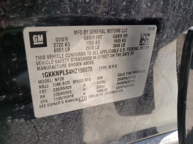 Photo 13 VIN: 1GKKNPLS4HZ198075 - GMC ACADIA DEN 