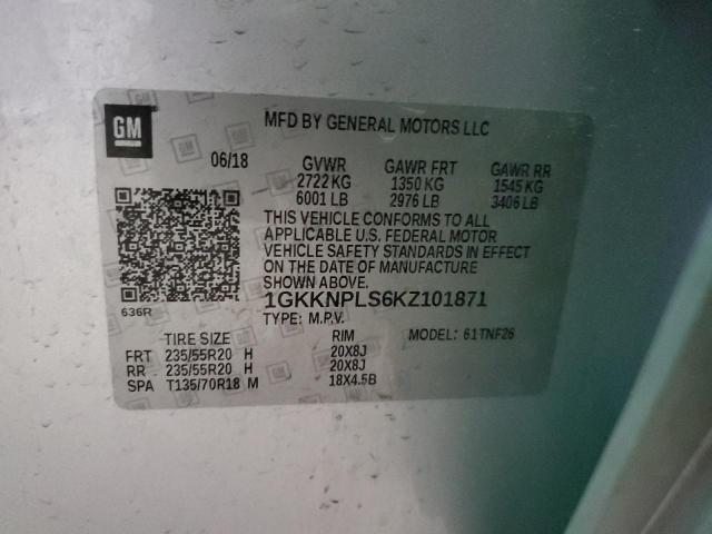 Photo 13 VIN: 1GKKNPLS6KZ101871 - GMC ACADIA DEN 