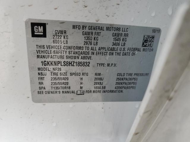 Photo 12 VIN: 1GKKNPLS8HZ185832 - GMC ACADIA DEN 