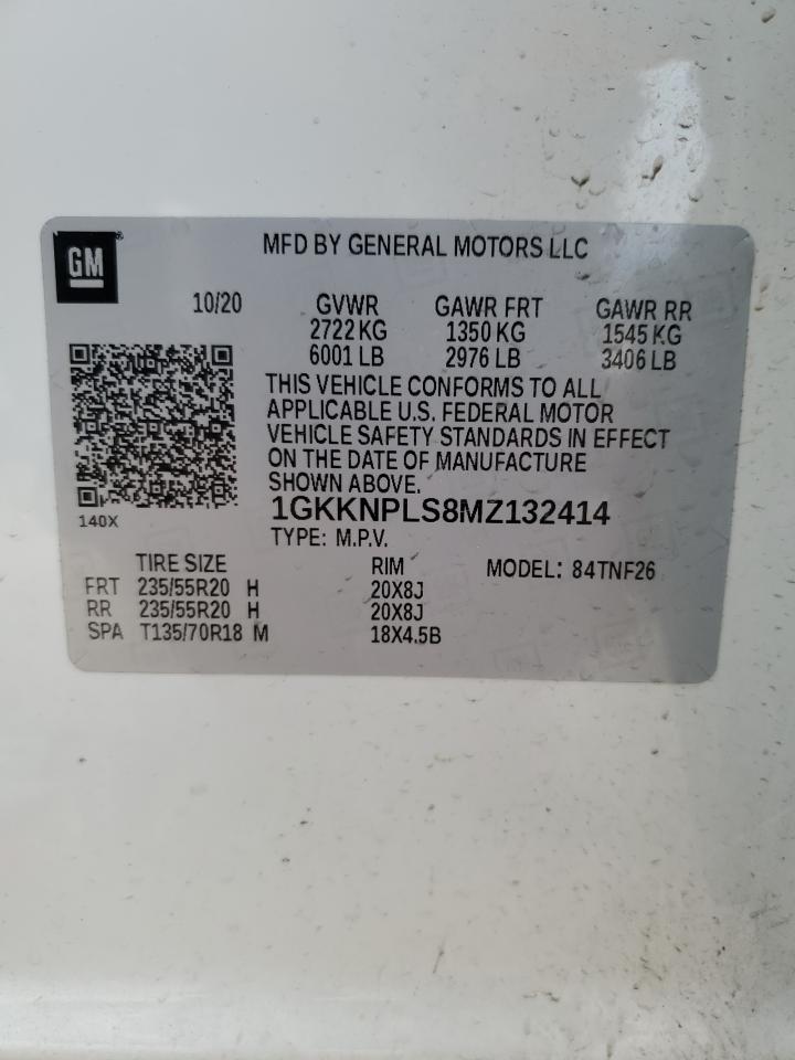 Photo 12 VIN: 1GKKNPLS8MZ132414 - GMC ACADIA 