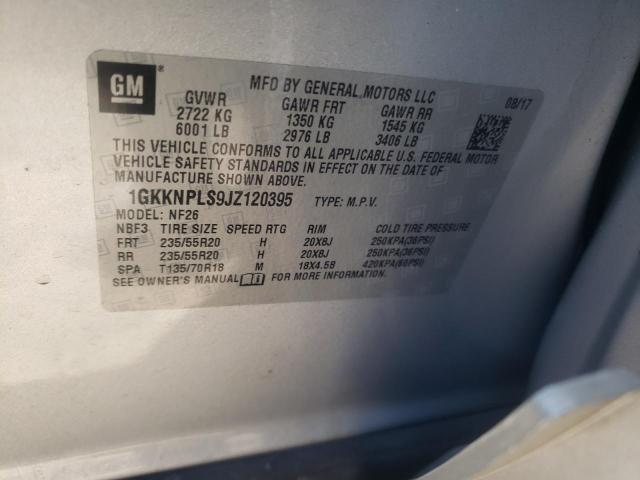 Photo 9 VIN: 1GKKNPLS9JZ120395 - GMC ACADIA DEN 