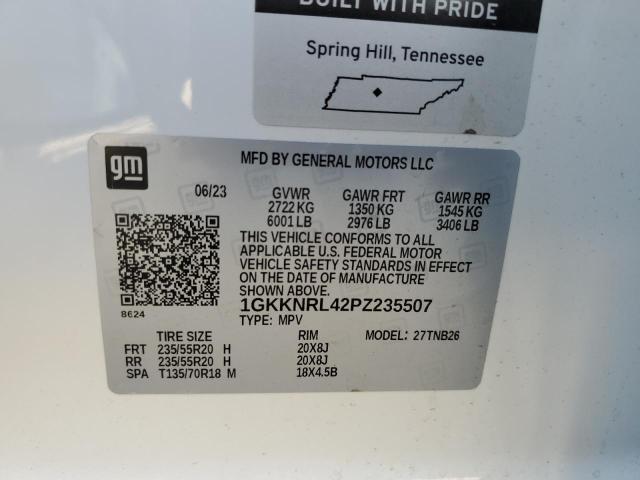 Photo 12 VIN: 1GKKNRL42PZ235507 - GMC ACADIA SLE 